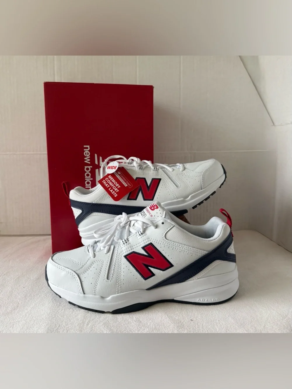 New Balance 608 V5 Shoes Mens 8.5  4E WIDE White Training Sneakers MX608HR5 New